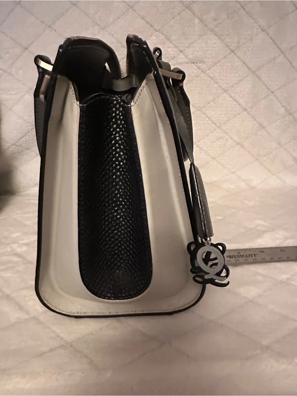 LOUIS QUATORZE Gray Structured Satchel